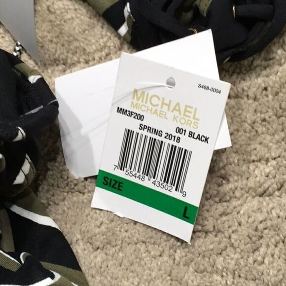 Michael Kors animal print tankini top. Small. NWT - Picture 12 of 14